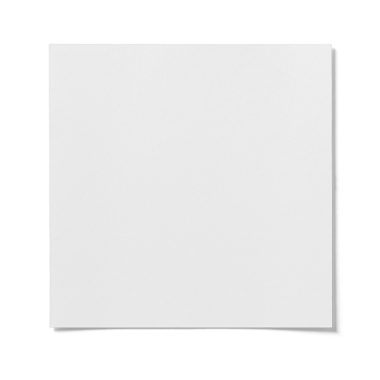 Boş bir beyaz kare, yaratıcı projeler veya sunumlar için ideal.