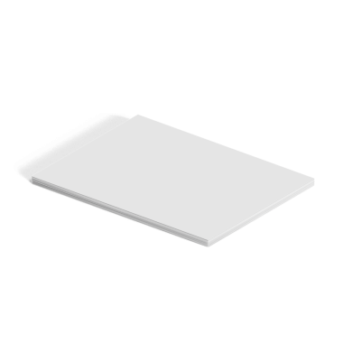 Yazmak ya da yazdırmak için uygun, düz duran boş beyaz bir kağıt tabakası.