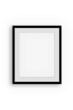 Resim veya fotoğrafçılık için hazırlanmış boş bir çerçeve.