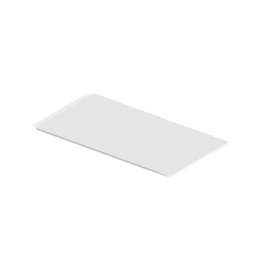 Basit bir dikdörtgen beyaz sayfa, muhtemelen çizim ya da yazdırma amaçlı..
