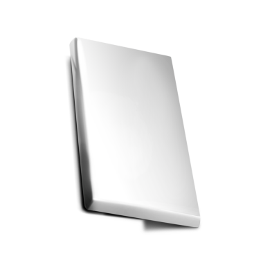 Potansiyel yaratıcı projeler için temiz bir tasarım sergileyen minimalist, boş bir kitap kapağı.