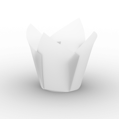 Kek ya da kek tutacağını andıran, hamur işi yapmak ya da servis etmek için kullanılan basit bir beyaz kağıt kap..