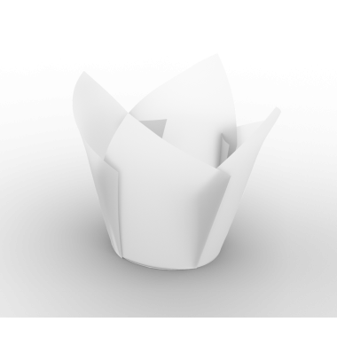 Yiyecek veya tatlı depolamak için tasarlanmış basit bir kağıt bardak..