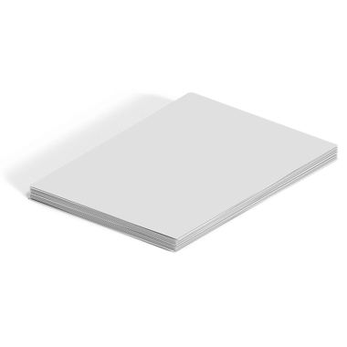 Yazdırma veya çizim için ideal boş beyaz kağıtlar yığını.