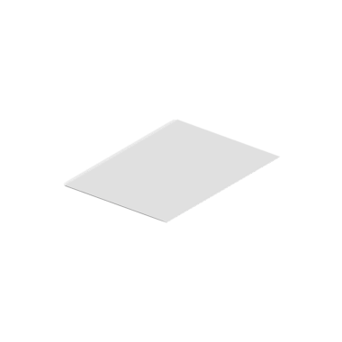 Basit, düz, düz, dikdörtgen bir nesne düz bir yüzeye sahip, muhtemelen bir kağıt parçası ya da ince bir madde..