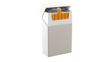 İçinde sigara olan bir paket..