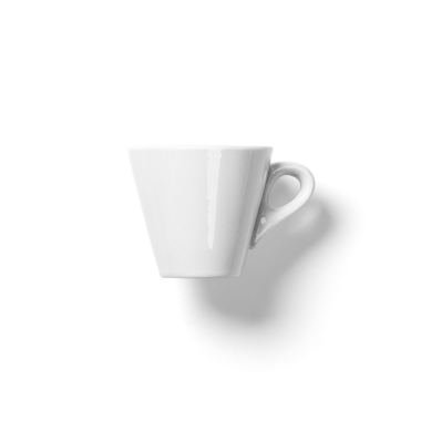 Sade, beyaz bir seramik bardak, genellikle kahve ya da çay servisi için kullanılır..