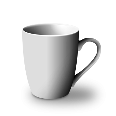 İçecekler için tasarlanmış basit, zarif beyaz bir kupa. Kahve, çay ya da herhangi bir içecek için ideal..