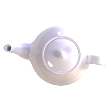 Çay demlemek ve servis etmek için tasarlanmış beyaz bir çaydanlığın üst görüntüsü..