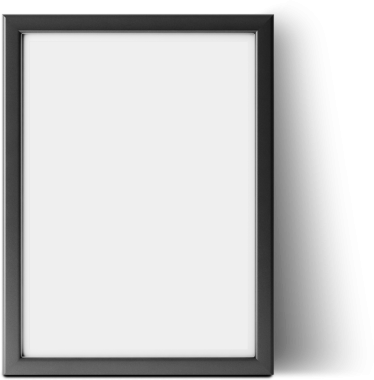 Ekran için boş bir fotoğraf çerçevesi hazır.