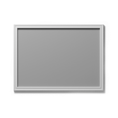 Klasik bir tasarıma sahip boş gri resim çerçevesi, bir resim ya da sanat eserinin eklenmesi için hazırdır.