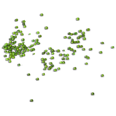 Bu resim yeşil hücre kümelerini betimliyor, muhtemelen yosun ya da bitki yaşamını temsil ediyor, biyolojik çeşitliliği gösteriyor..