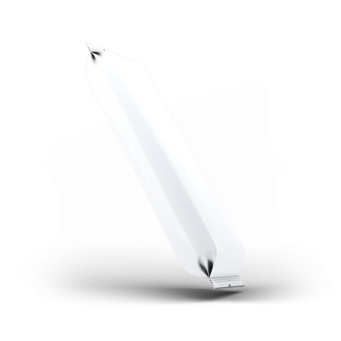 Keskin kenarlı, parlak, beyaz, uzun bir nesne. Kesmek ya da kazımak için bir araç gibi..