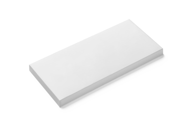 Basit, boş dikdörtgen bir nesne, muhtemelen yazmak için bir not defteri ya da ped..