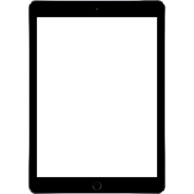 Boş bir tablet ekran, kullanıma hazır, parlak bir tasarım ve modern teknoloji sergileniyor.