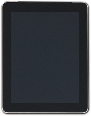 Boş bir tablet ekranı, kapalı ya da kullanılmamış olduğunu gösterir.