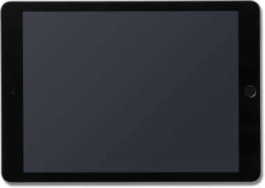 Boş bir tablet ekranı, kullanılmaya ya da gösterilmeye hazır.