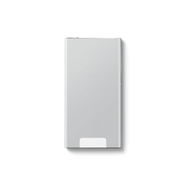 Pürüzsüz, minimalist tasarımı ve yansıtıcı yüzeyi olan modern bir akıllı telefon..