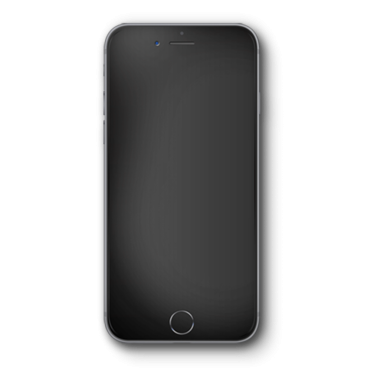 Siyah ekranlı şık, modern bir akıllı telefon. Minimalist tasarımını ve kullanıcı arayüzü potansiyelini vurguluyor..