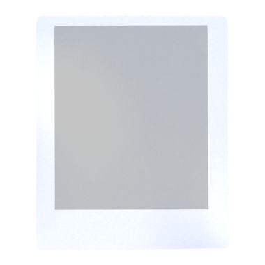 Fotoğraf için hazırlanmış boş bir polaroid çerçeve.