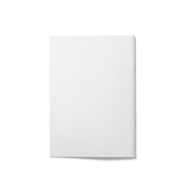 Yazmak ya da çizmek için uygun boş beyaz bir defter ya da defter.