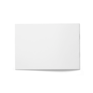 Boş beyaz dikdörtgen bir yüzey, genellikle sunumlar veya yaratıcı işler için tuval olarak kullanılır..
