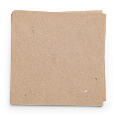 Bir yığın düz, kahverengi, desenli kağıt çarşaf, genellikle el işleri, notlar veya ambalaj için kullanılır..