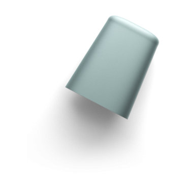 Pürüzsüz, kıvrımlı bir üst kısmı olan modern bir nesne, muhtemelen bir tasarım elemanı ya da bileşeni..