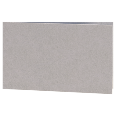 Basit bir gri dikdörtgen kart, muhtemelen notlar veya yaratıcı projeler için boş bir şablon görevi görür.