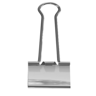 Kağıtları bir arada tutmak için kullanılan metal bir şarjör..