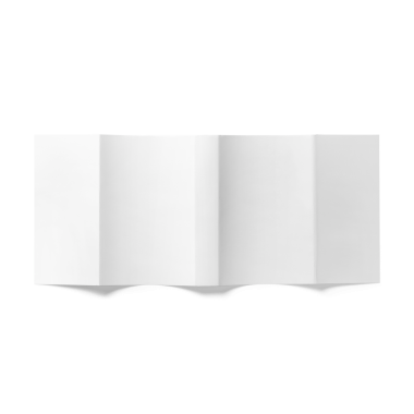 Boş, katlanmış kağıt çarşaf, genellikle notlar veya broşürler için kullanılır..