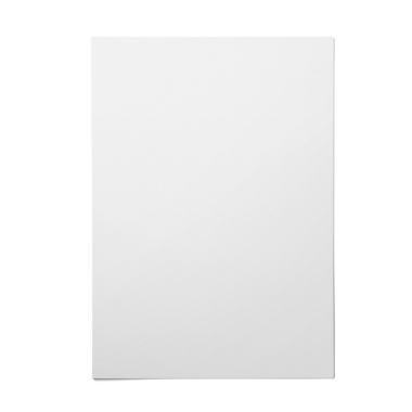 Boş beyaz bir kağıt parçası, notlar, çizimler veya yazdırma için ideal.