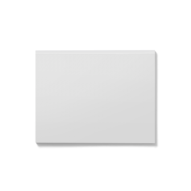 Çeşitli yaratıcı projeler veya sunumlar için uygun boş beyaz bir tuval.