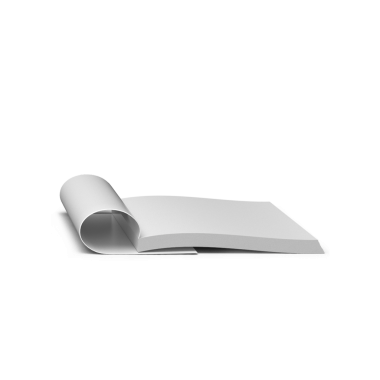 Boş, kıvrımlı bir kağıt, notlar ya da çizimler için ideal..