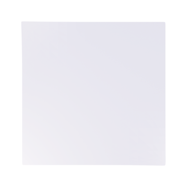 Genellikle tasarım, sanat veya sunum amaçları için kullanılan boş bir beyaz kare.