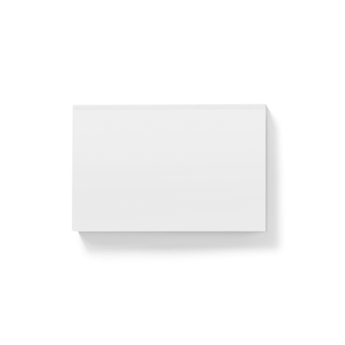 Notlar, davetiyeler veya yaratıcı projeler gibi çeşitli kullanımlar için uygun boş bir beyaz kart.