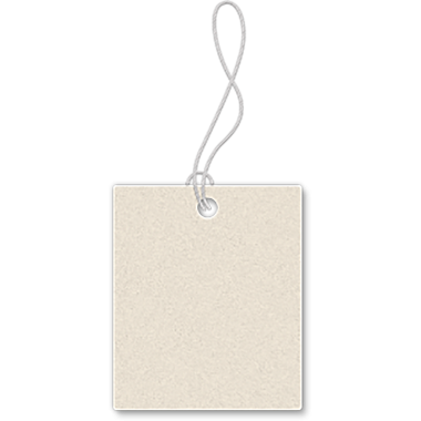 İfade döngüsü olan boş bir etiket, genellikle ögeleri etiketlemek veya fiyatlandırmak için kullanılır.