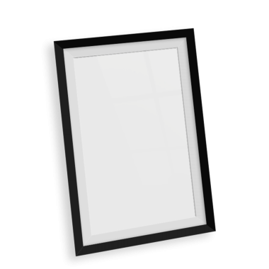 Sade arkaplana karşı çeşitli fotoğraf çerçeveleri gerçekçi görünüm.