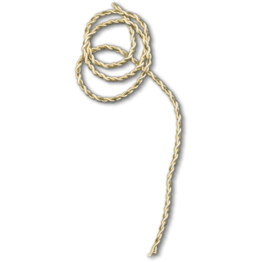 Döngülü bükülmüş bir ip. Genellikle nesneleri bağlamak ya da güvence altına almak için kullanılır..