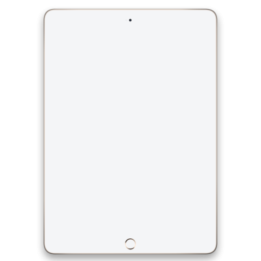 Dijital kullanım için minimalist bir tasarımı gösteren boş bir tablet aygıtı.