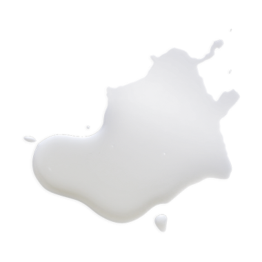 Şeffaf bir arka planda krema ya da süte benzeyen pürüzsüz, beyaz bir sıvı dökülmesi..