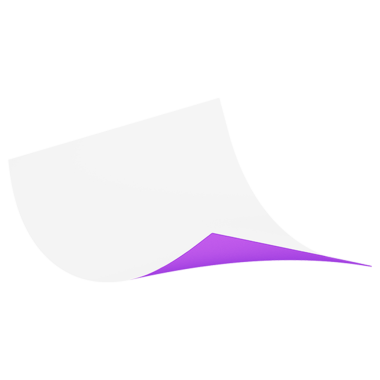 Mor köşeli kağıdın biçimlendirilmiş bir grafiği dinamik ya da yaratıcı bir tasarım unsurunu işaret ediyor..