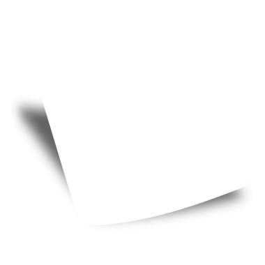 Yaratıcılık ya da yazma potansiyelini gösteren, hafif kıvrımlı, boş bir kağıt parçası..