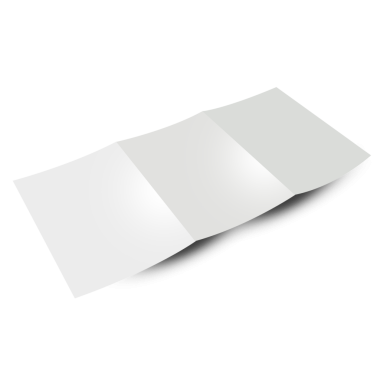 Boş, katlanmış bir broşür veya broşür, bilgi veya tanıtım içeriği için uygun.