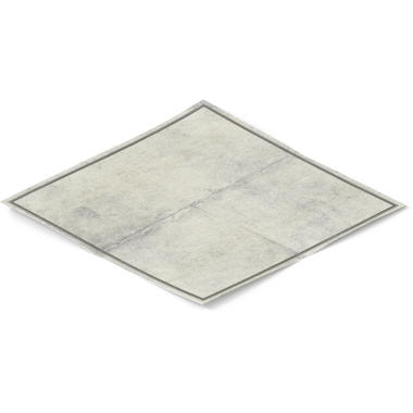 Notlar veya sanatsal amaçlar için uygun, hafif buruşuk, desenli, boş bir kağıt parçası..