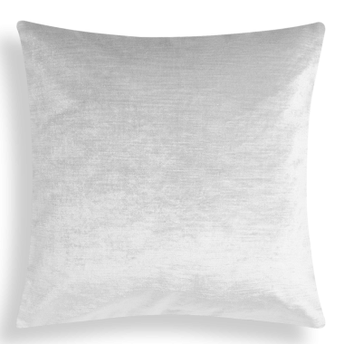 Ev dekorasyonu ve konforu için uygun sade beyaz bir yastık..