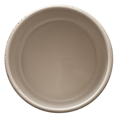 Suyla dolu sade, yuvarlak bir seramik kase servis yapmak veya karıştırmak gibi çeşitli kullanımlar için uygundur..