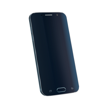 Parlak, modern, yansıtıcı ekranlı, minimalist bir tasarımı olan bir akıllı telefon..