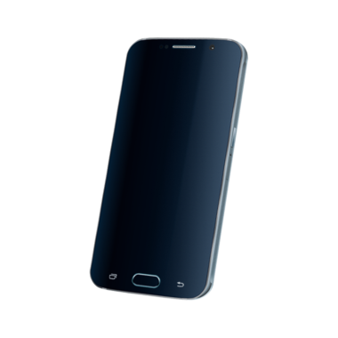 Parlak ekranlı, modern teknoloji tasarımı sergilenen şık bir akıllı telefon..