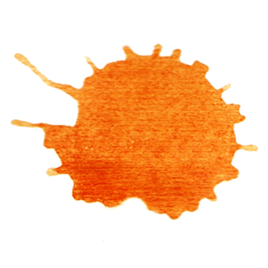 Yaratıcı tasarımlar veya sanatsal projeler için ideal desenli turuncu boya sıçraması..
